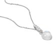 Beloved Moonstone Heart Drop Pendant Sterling Silver Sale