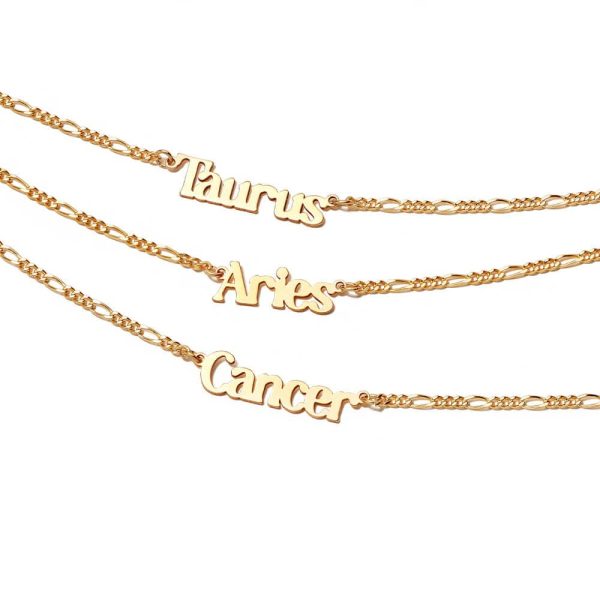 Aries Zodiac Necklace 18ct Gold Plate Online Sale