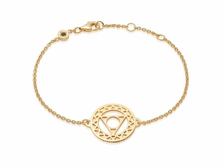 Throat Chakra Chain Bracelet 18ct Gold Plate Sale