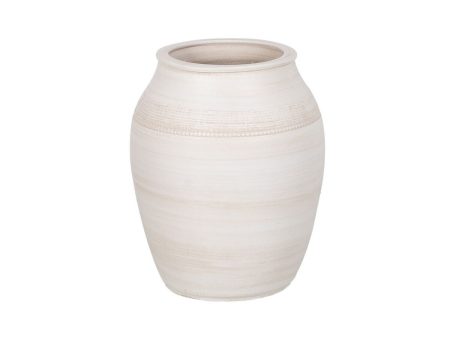 Planter Cream Ceramic 25 x 25 x 30 cm Online now