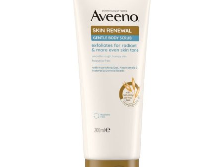 Aveeno Skin Renewal Gentle Body Scrub 200ml Fashion