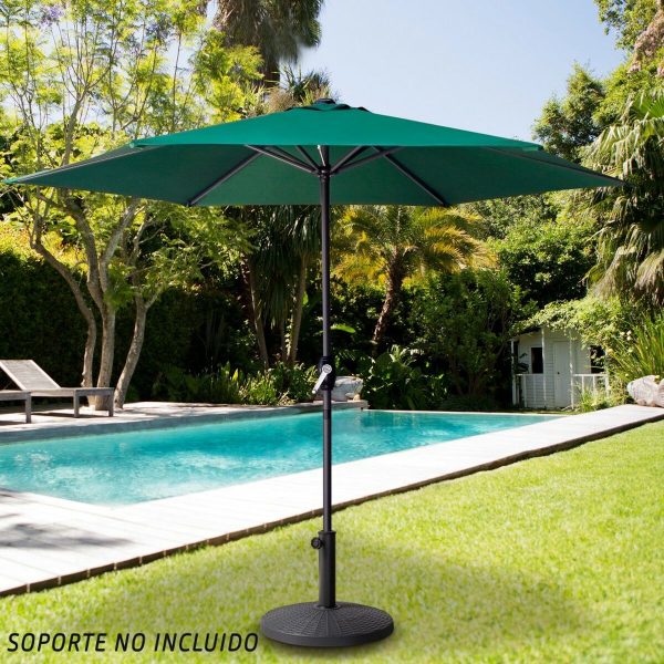 Sunshade Aktive 300 x 245 x 300 cm Green Ø 300 cm Sale