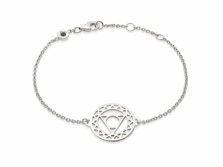 Throat Chakra Chain Bracelet Sterling Silver Hot on Sale