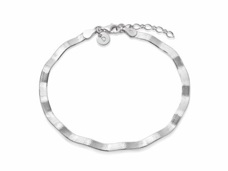 Estée Lalonde Wavy Snake Bracelet Sterling Silver Online