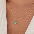 Turquoise Healing Stone Necklace 18ct Gold Plate Online Sale