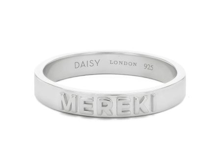 Personalised Band Ring Sterling Silver Online Hot Sale