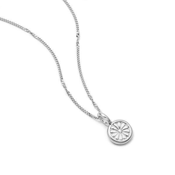 Daisy Bloom Mini Pendant Necklace Sterling Silver Online Hot Sale