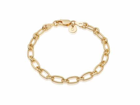 Linked Chain Bracelet 18ct Gold Plate Online Sale