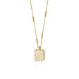 Artisan Square Necklace 18ct Gold Plate Supply