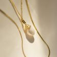 Baroque Pearl Shell Necklace 18ct Gold Plate Online