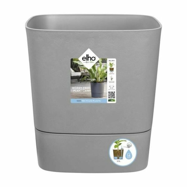 Planter Elho Greensense Aqua Care 29,5 x 29,5 x 30,2 cm Grey on Sale