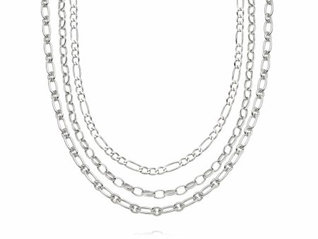 Silver Chains For Days Necklace Layering Set Sterling Silver Online Sale