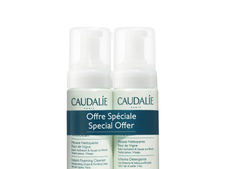 Caudalie Vinoclean Instant Foaming Cleanser Duo (Worth £30.00) For Cheap