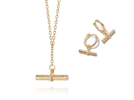 The Must-Have T Bar Layering Set 18ct Gold Plate Hot on Sale