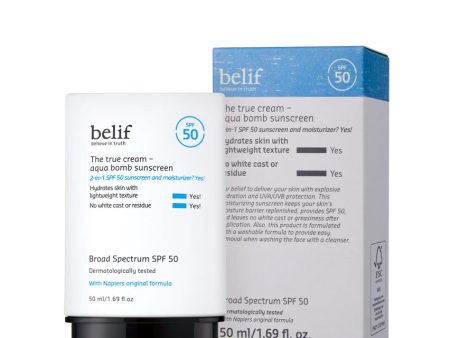 belief The True Cream Aqua Bomb Sunscreen SPF 50 Cheap