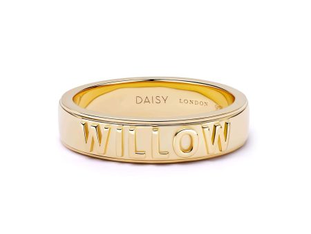 Personalised Spinning Ring 18ct Gold Plate Online Sale