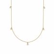 Estée Lalonde Fine Diamond Station Necklace 14ct Solid Gold Online now