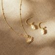 Daisy Mother of Pearl Flower Necklace 18ct Gold Plate Online