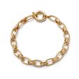 Polly Sayer Vintage Link Chain Bracelet 18ct Gold Plate Hot on Sale