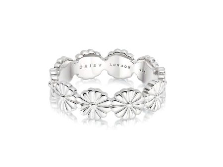 Daisy Bloom Crown Band Ring Sterling Silver Discount