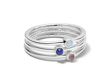 Calming Love Ring Stack Sterling Silver Online Hot Sale