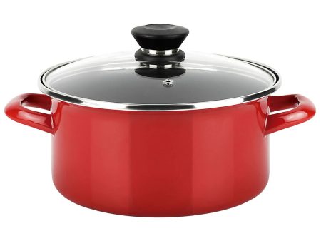 Casserole FAGOR Optimax Red Enamelled Steel (Ø 24 x 13 cm) Online now