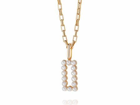 Beloved Pearl Pendant 18ct Gold Plate Online now