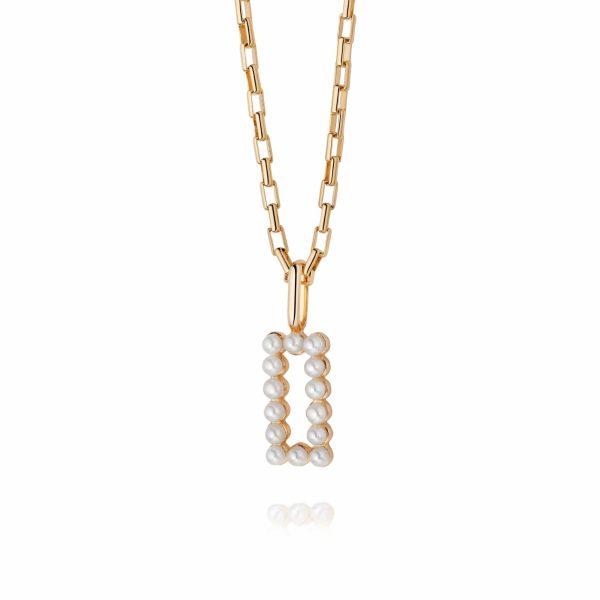 Beloved Pearl Pendant 18ct Gold Plate Online now