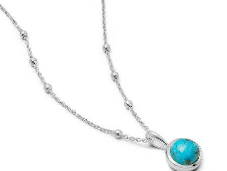 Turquoise Healing Stone Necklace Sterling Silver For Discount