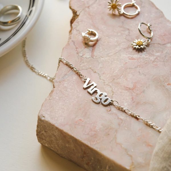 Virgo Zodiac Necklace Sterling Silver Online Sale