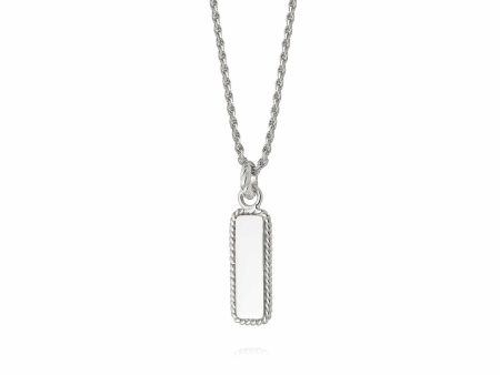 Stacked Rope Pendant Necklace Sterling Silver Online now