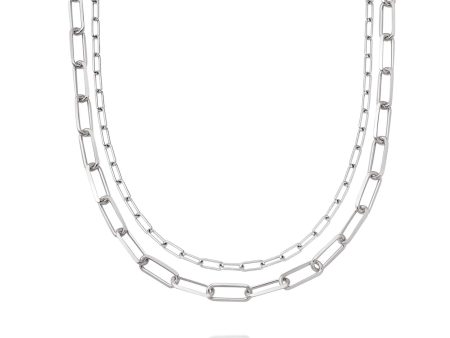 Estée Lalonde Open Box Chain Layering Set Sterling Silver Cheap