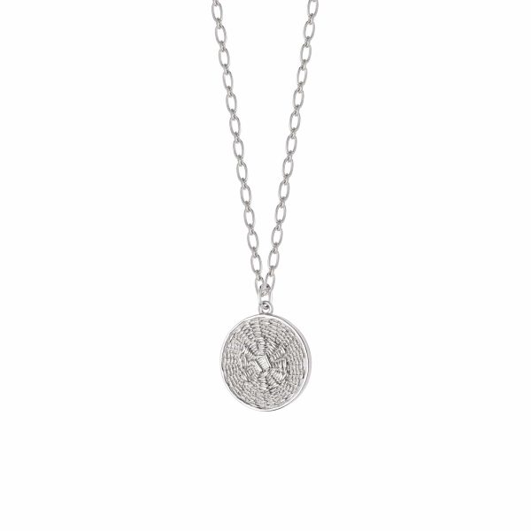 Woven Coin Necklace Sterling Silver Online