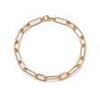 Polly Sayer Paperclip Chain Bracelet 18ct Gold Plate Online Hot Sale