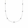 Black Seed Pearl Chain Necklace Sterling Silver on Sale