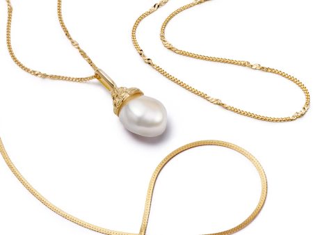 Ultimate Pearl Necklace Layering Set 18ct Gold Plate Cheap