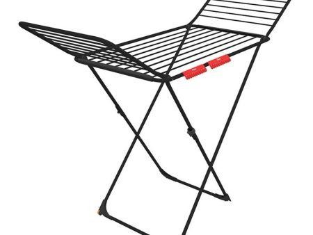 Folding clothes line Vileda Extra Black 174090 174 x 56 x 116 cm Hot on Sale