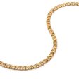 Double Curb Chain Necklace 18ct Gold Plate Discount