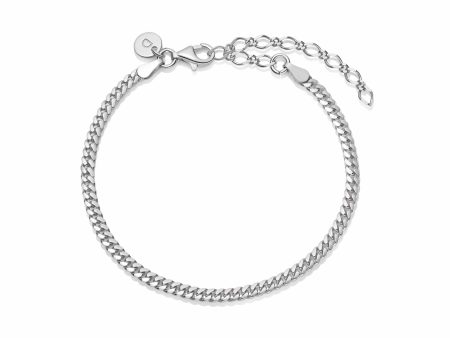 Estée Lalonde Tight Curb Chain Bracelet Sterling Silver Online now