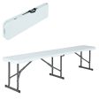 Bench Lifetime White Foldable 183 x 42 x 29 cm For Cheap