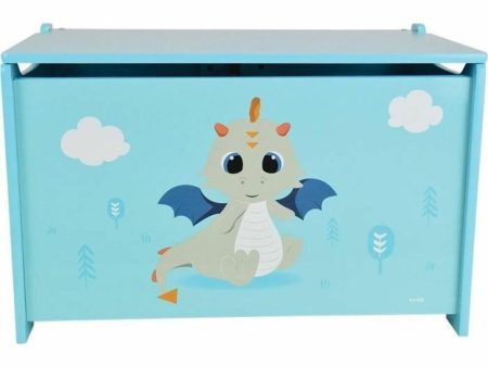 Chest Fun House LEON THE DRAGON Wood 40 x 58 x 36 cm Fashion