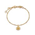 English Daisy Drop Bobble Bracelet 18ct Gold Plate Discount