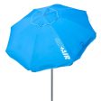 Sunshade Aktive UV50 Ø 200 cm Blue Polyester Aluminium 200 x 198,5 x 200 cm (6 Units) Online Hot Sale