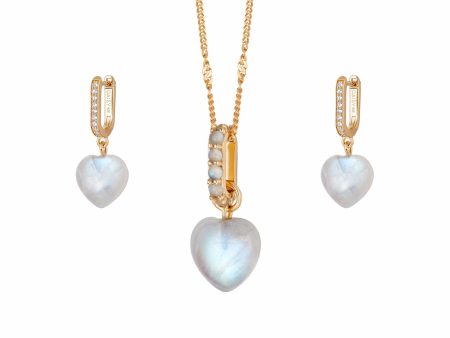 Beloved Moonstone Layering Set 18ct Gold Plate Cheap