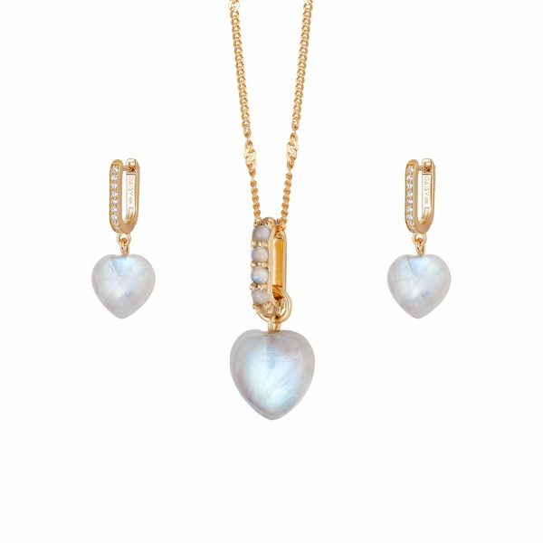 Beloved Moonstone Layering Set 18ct Gold Plate Cheap