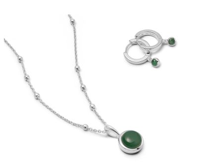 Green Aventurine Layering Set Sterling Silver Supply