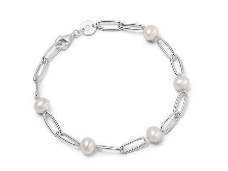 Shrimps Chunky Pearl Bracelet Sterling Silver For Cheap