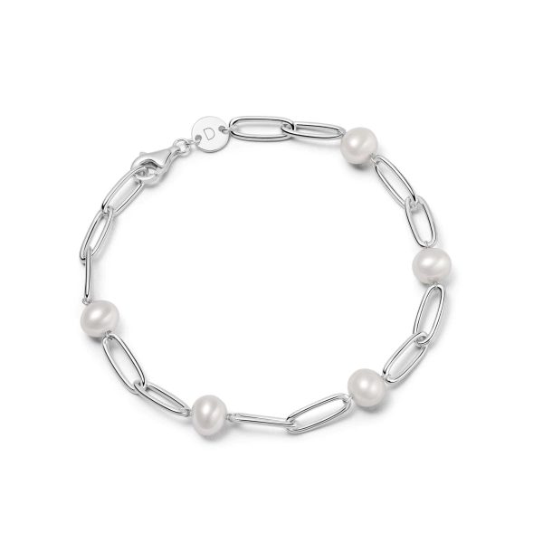 Shrimps Chunky Pearl Bracelet Sterling Silver For Cheap