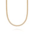 Double Curb Chain Necklace 18ct Gold Plate Discount