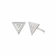 Artisan Stamped Stud Earrings Sterling Silver Discount